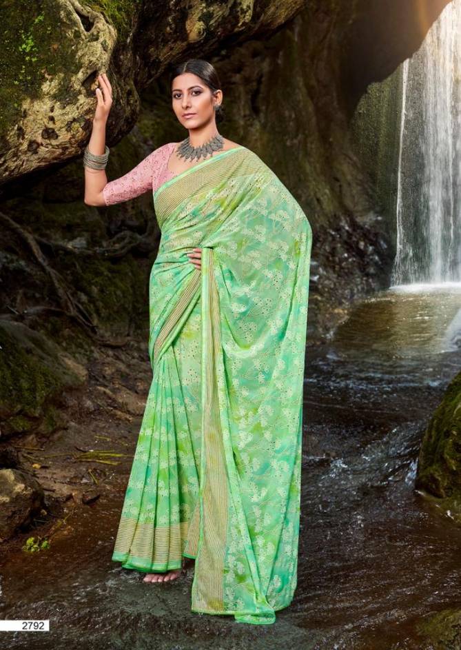 Kashvi Avni New Fancy Casual Wear Georgette Designer Saree Collection